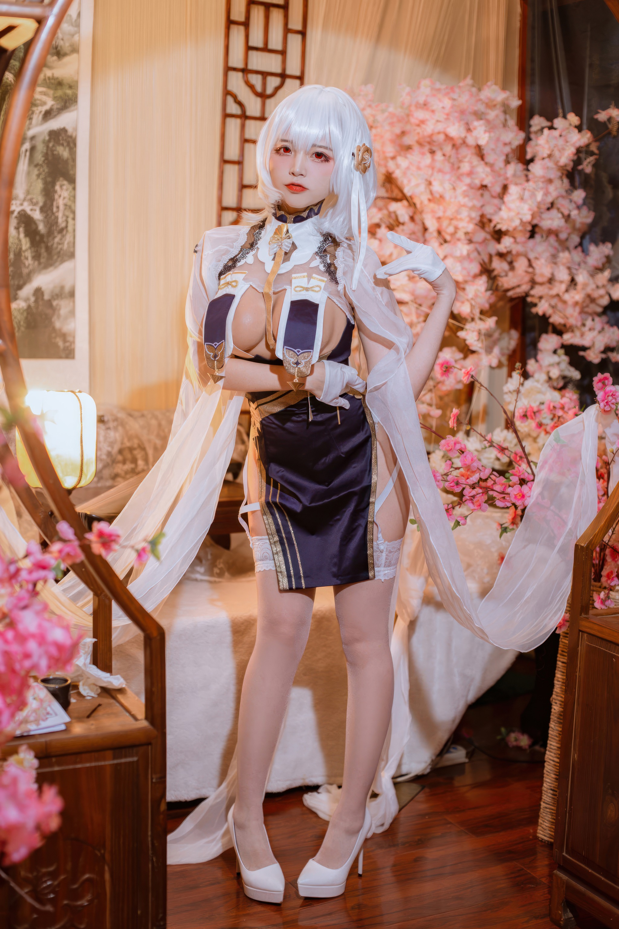 图片[1]-二佐Nisa – NO.204 碧蓝航线 天狼星旗袍[25P]-XikXak